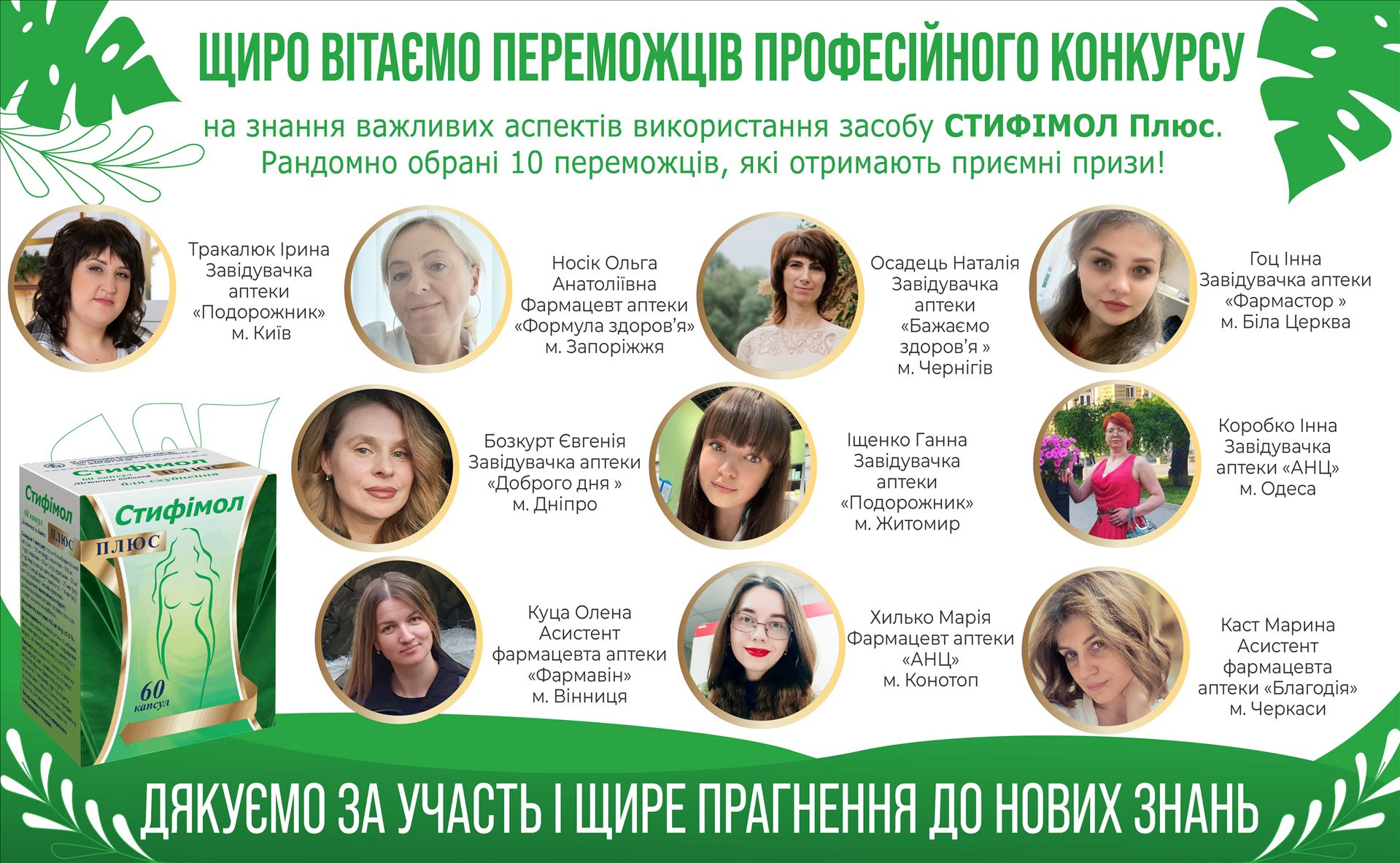 Конкурс Щиро вітаємо переможців професійного конкурсу! 